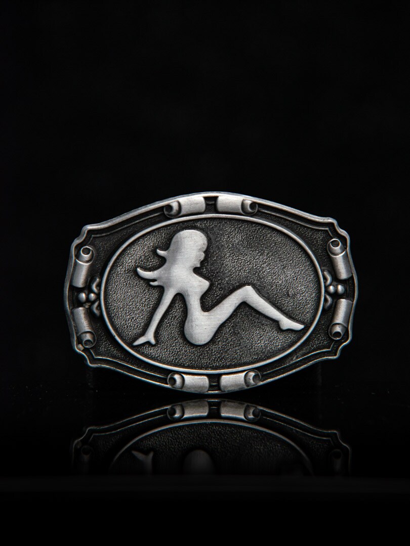 Girl Rider Bältesspänne - Silver
