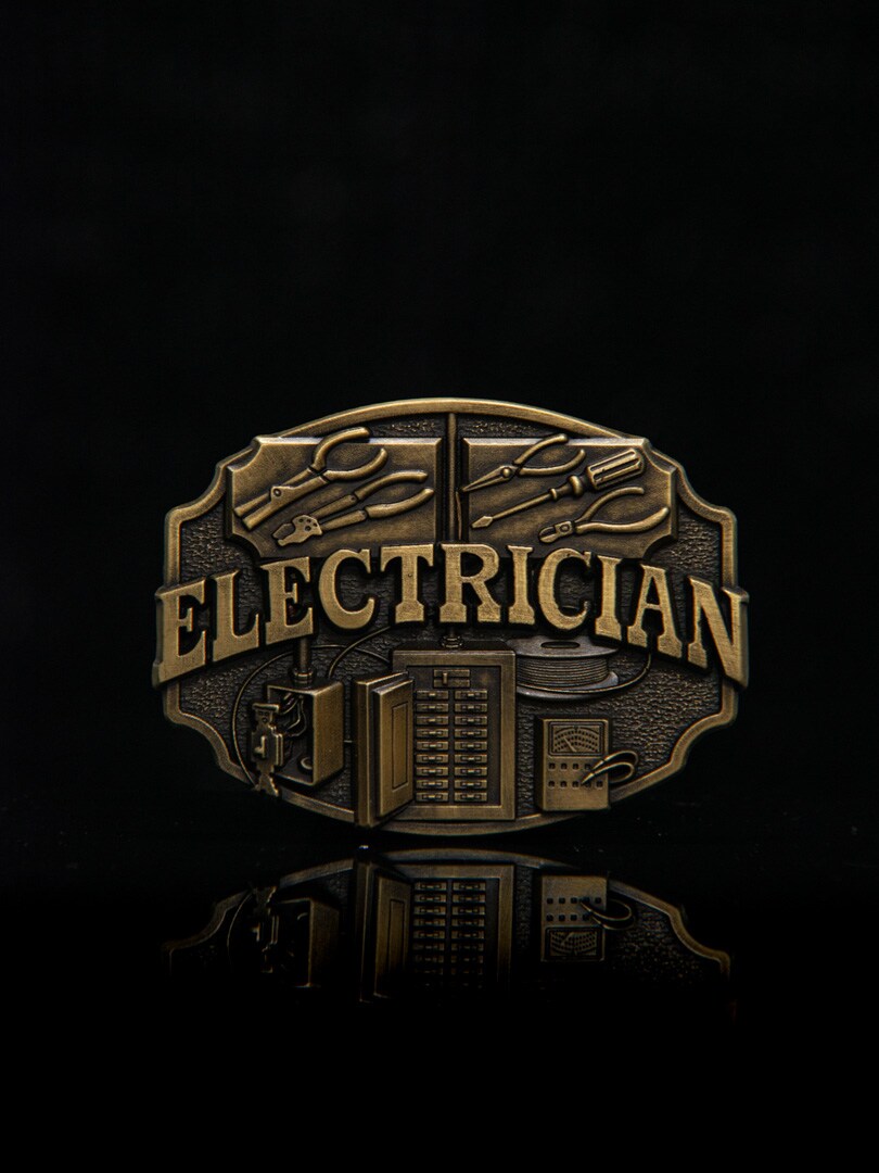 Electrician Bältesspänne - Guld