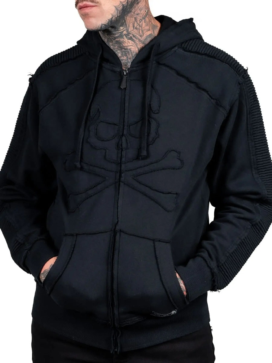 Black Skull Wornstar Hoodie .jpg