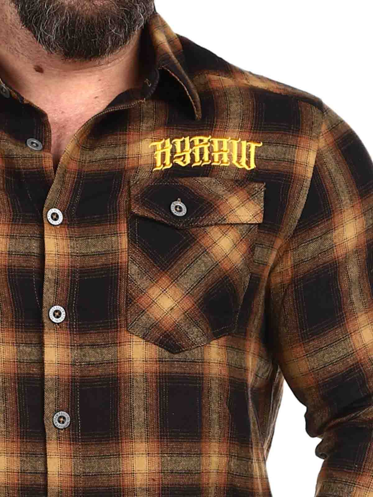 Hyraw Lightning Skjorta - Brun