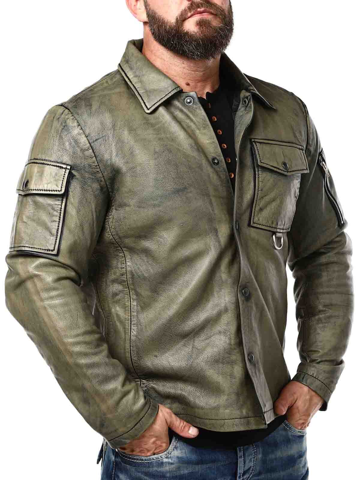 RD Savage Skinnskjorta - Dirty Green