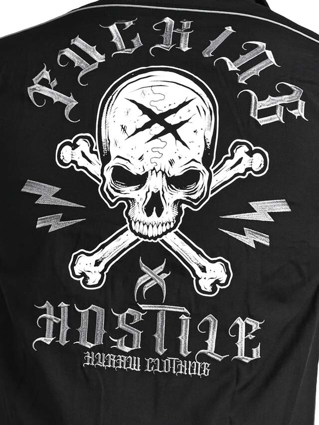 Hyraw Skull Cross Skjorta - Svart
