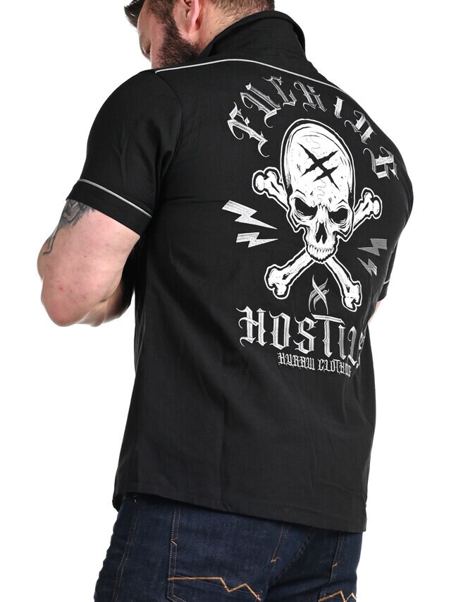Hyraw Skull Cross Skjorta - Svart