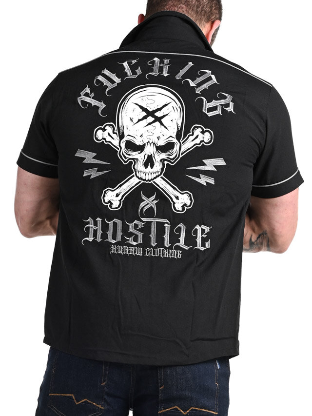 Hyraw Skull Cross Skjorta - Svart