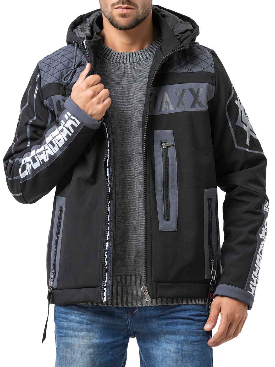 CM231 Ironclad Cipo Baxx PU Skinnjacka Grey.jpg