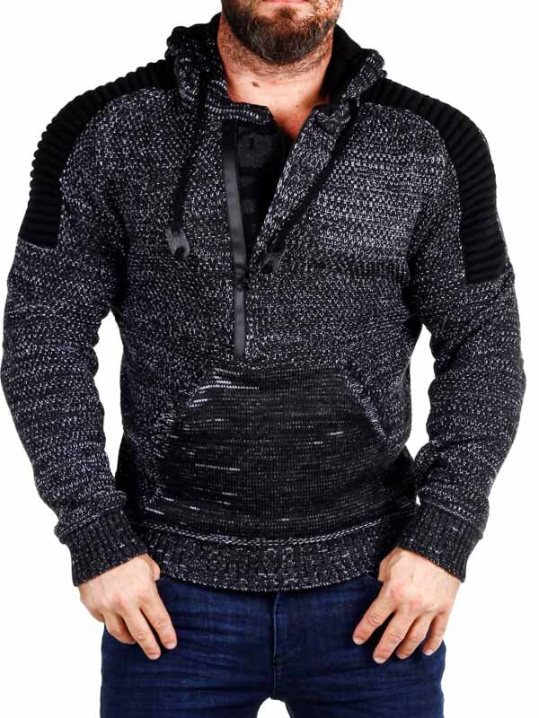 Artemis Rusty Neal Hoodie - Mörkgrå/Vit