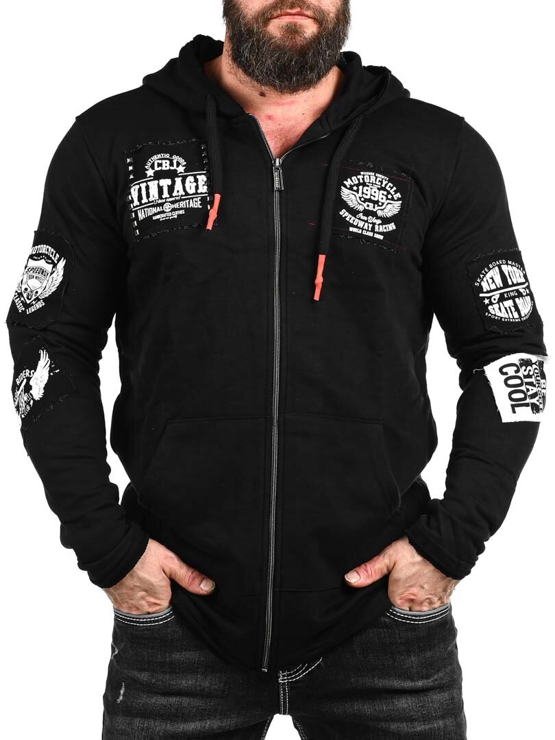 Earwig Zip Hoodie - Svart