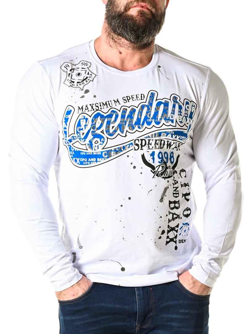 Speedway Cipo & Baxx Longsleeve - Vit