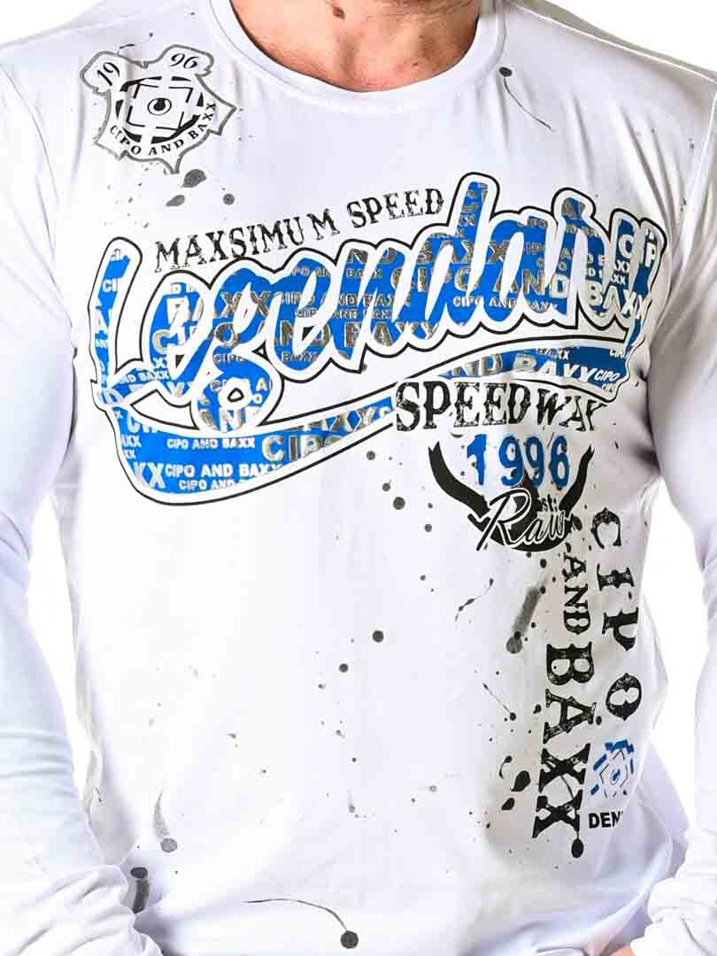 Speedway Cipo & Baxx Longsleeve - Vit
