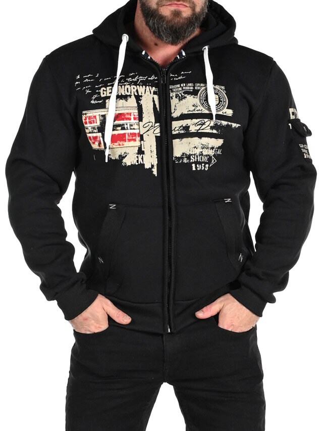 Fohnson Geo Norway Hoodie - Svart