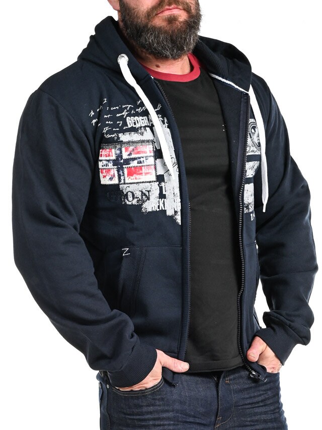 Fohnson Geo Norway Hoodie - Mörkblå