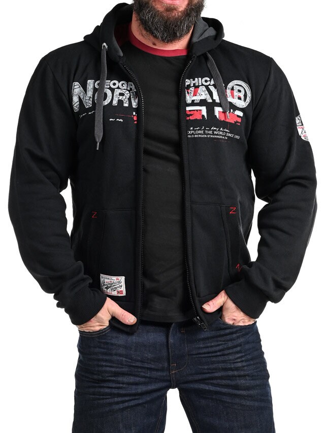 Gisland Geo Norway Hoodie - Svart