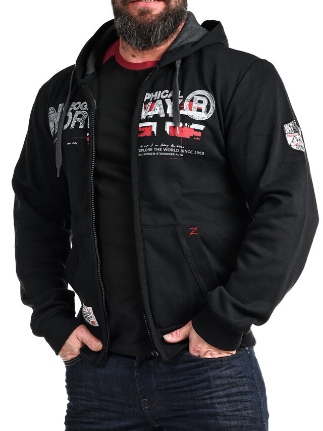 Gisland Geo Norway Hoodie - Svart
