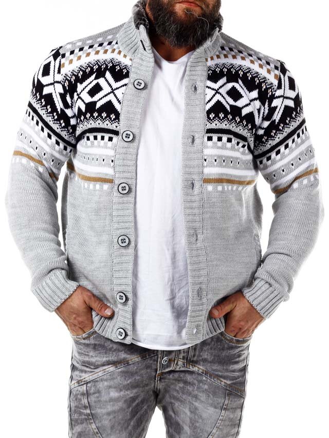 Nick Grizzly Cardigan - Grå