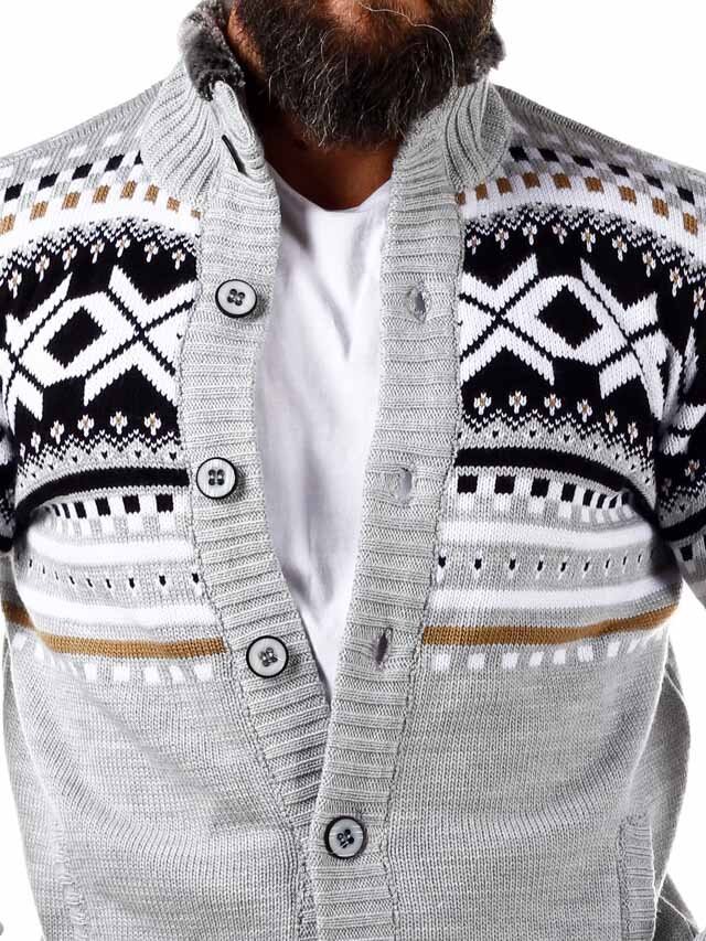 Nick Grizzly Cardigan - Grå