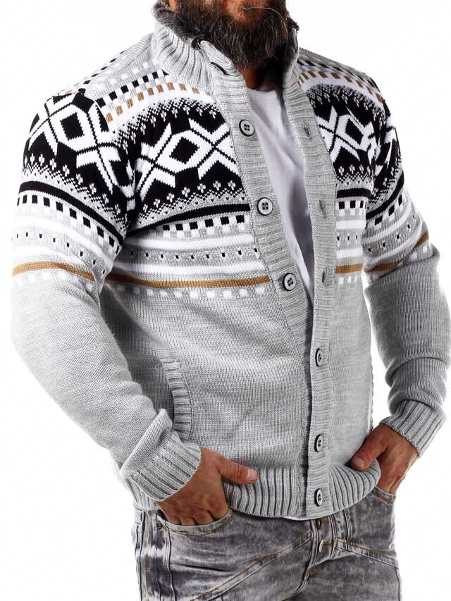 Nick Grizzly Cardigan - Grå