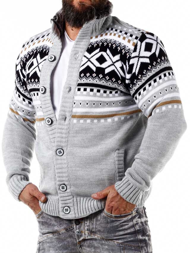 Nick Grizzly Cardigan - Grå
