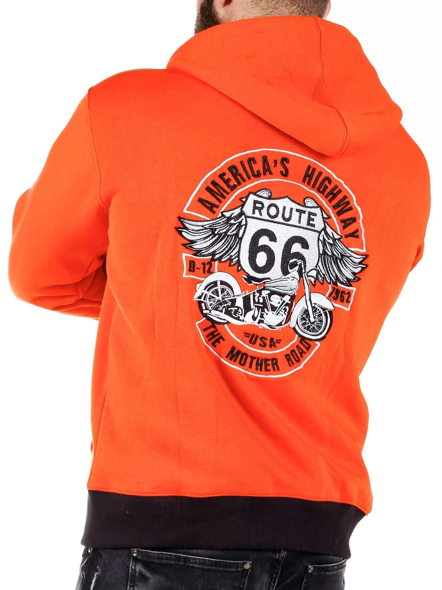 Route 66 Hoodie - Orange
