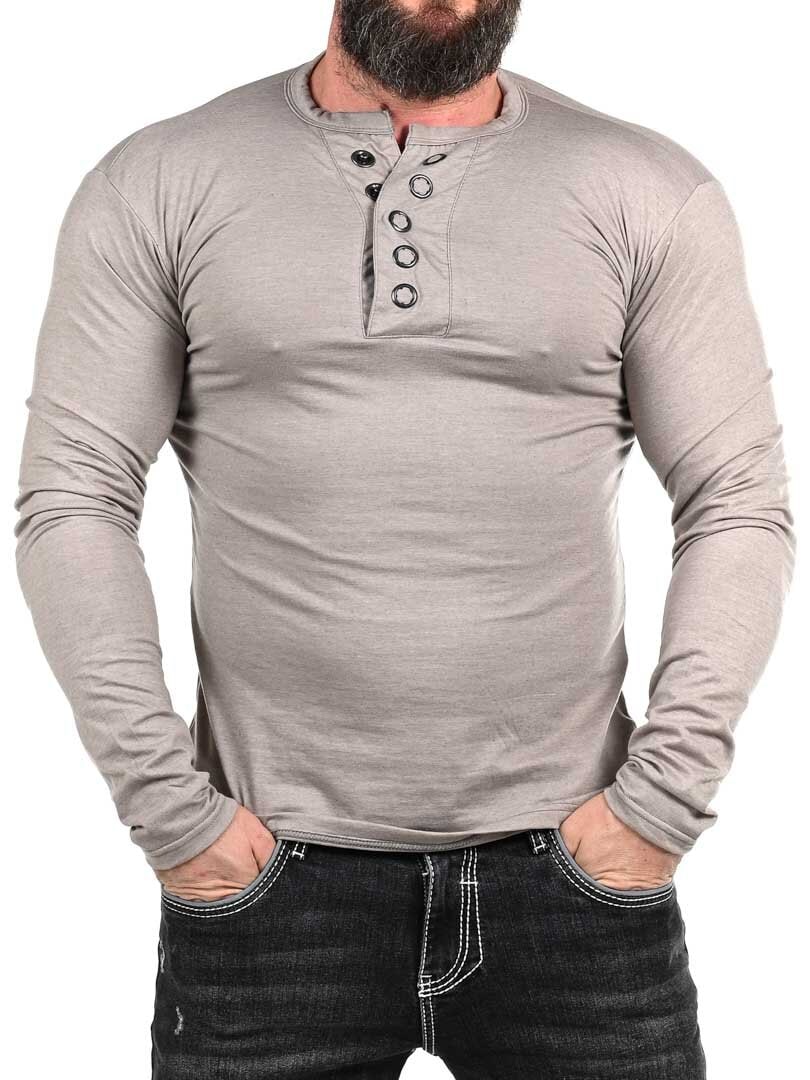 RD Button Longsleeve - Grå