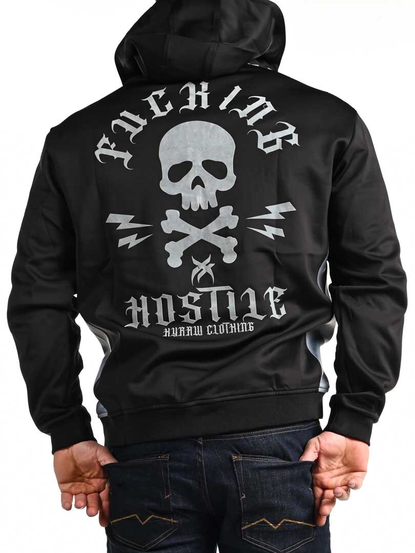 Hyraw Hostile Zip Hoodie - Svart