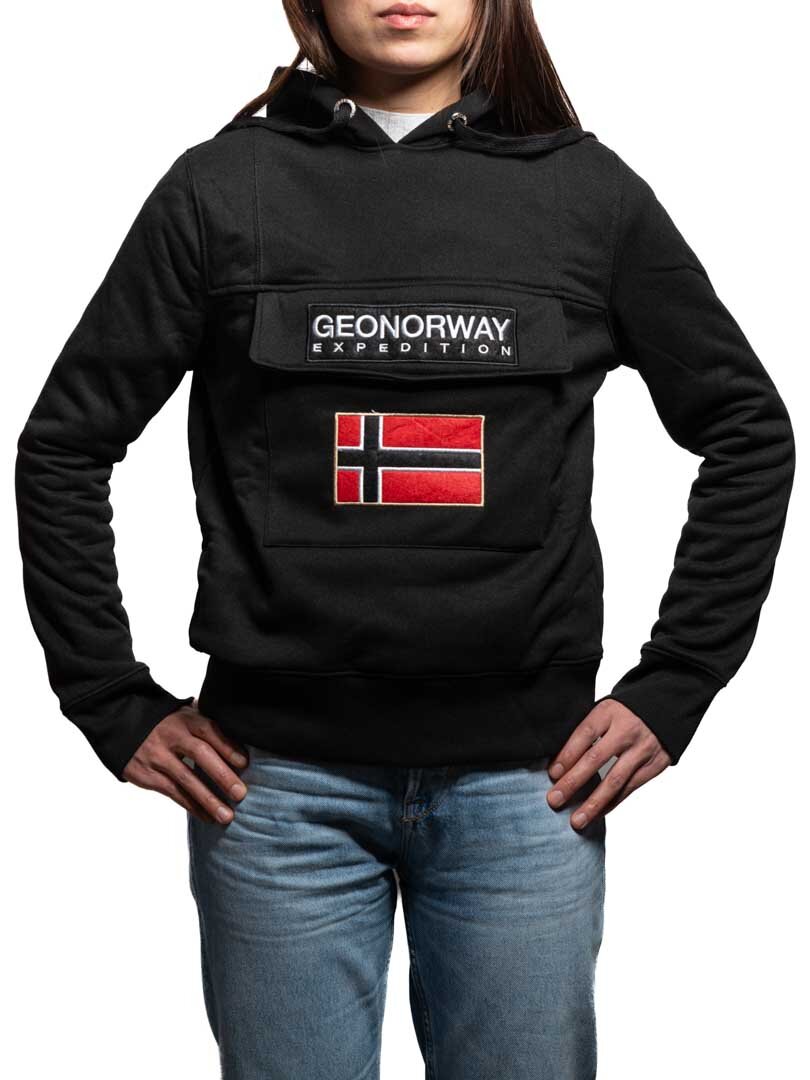 Gardon Geo Norway Hoodie - Svart