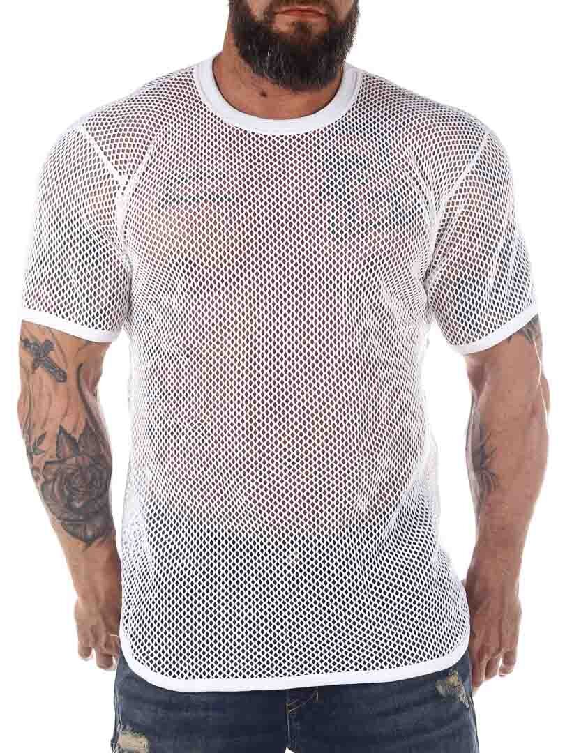 Dovre Organic Nät T-shirt - Vit