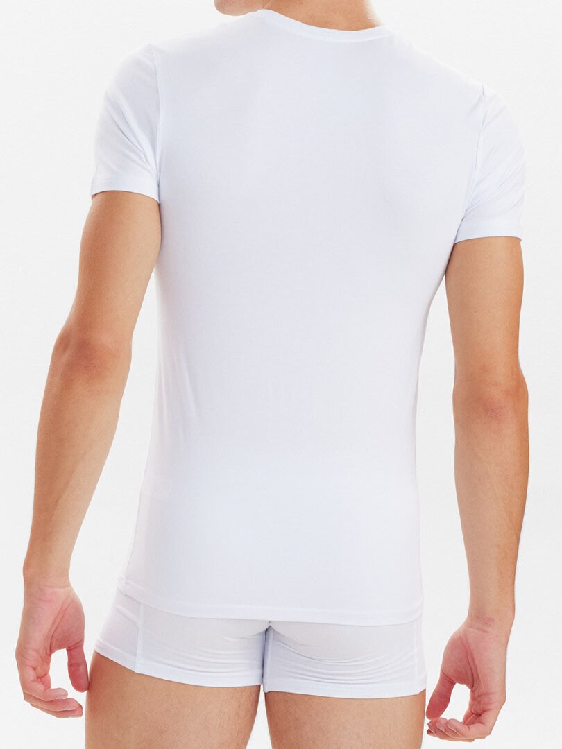 2-Pack JBS Bamboo V-neck T-shirt - Vit