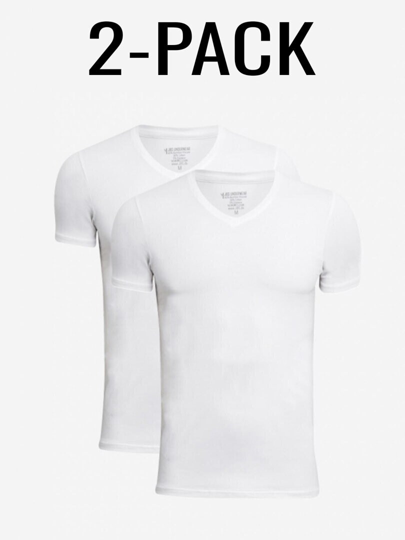 2-Pack JBS Bamboo V-neck T-shirt - Vit