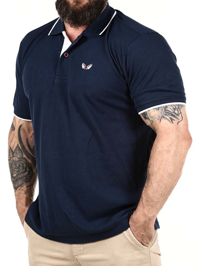 Ossian Carisma Piké - Mörkblå