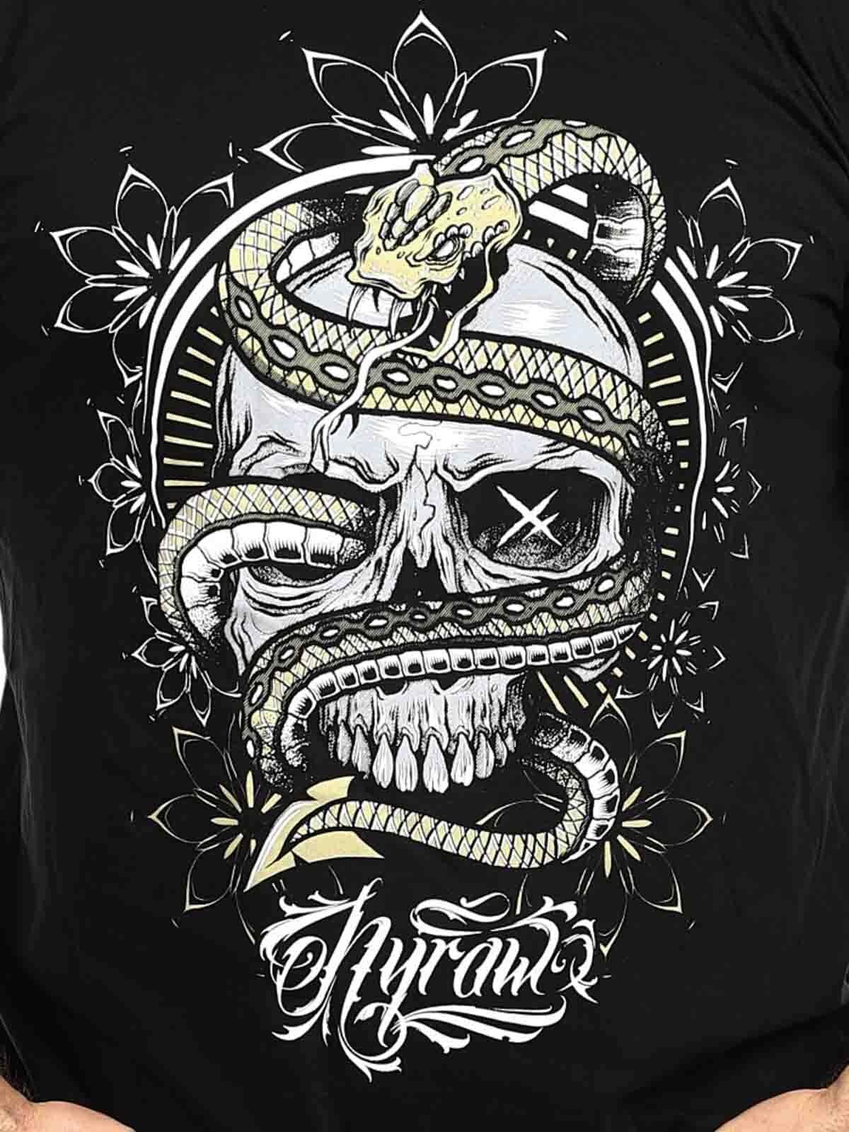 Hyraw Snake Of Death T-shirt - Svart
