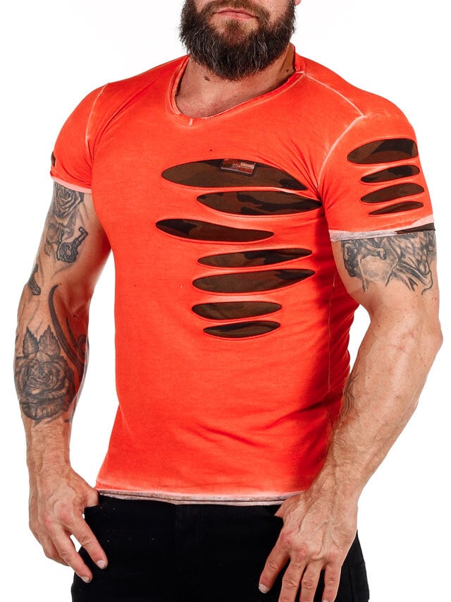 Double Cut Rusty Neal T-shirt - Orange