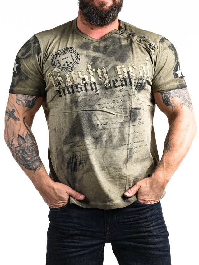 Shield T-shirt - Khaki/Svart