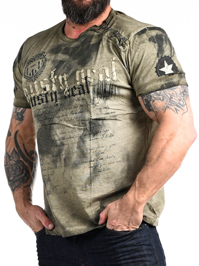 Shield T-shirt - Khaki/Svart