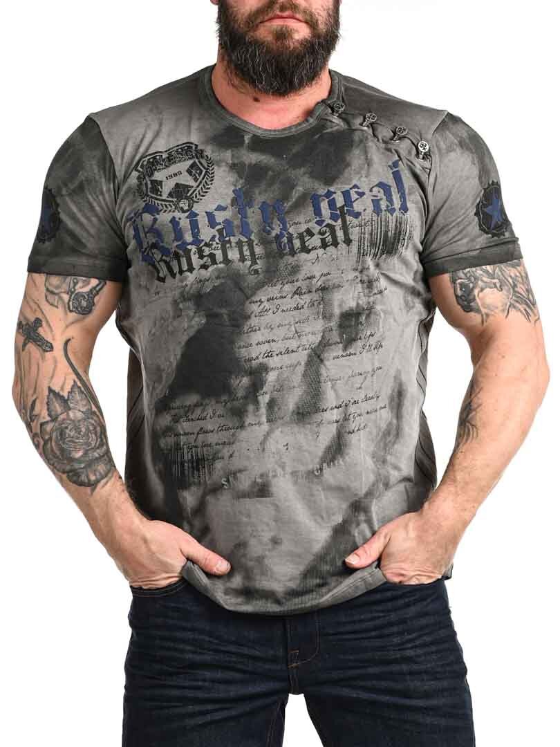 T-shirt Shield - Mörkgrå/Navy