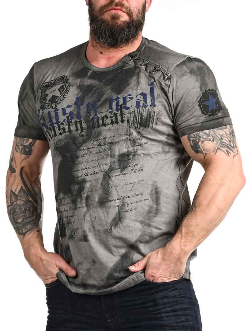 T-shirt Shield - Mörkgrå/Navy