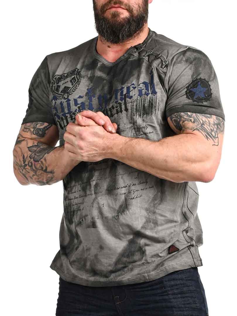 T-shirt Shield - Mörkgrå/Navy
