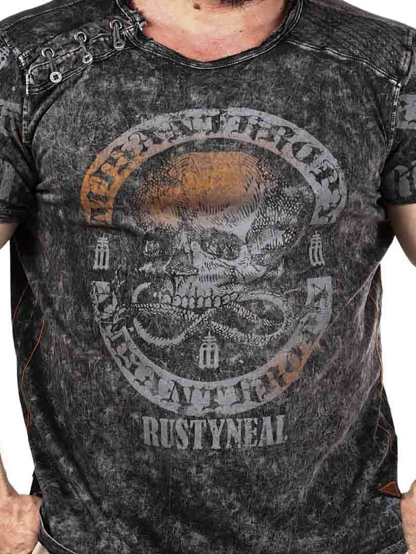 Denzel Rusty Neal T-shirt - Mörkgrå