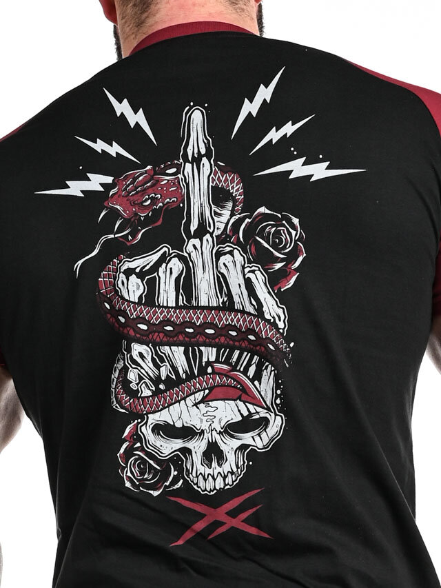 Hyraw Snake F*** T-shirt - Svart/Röd