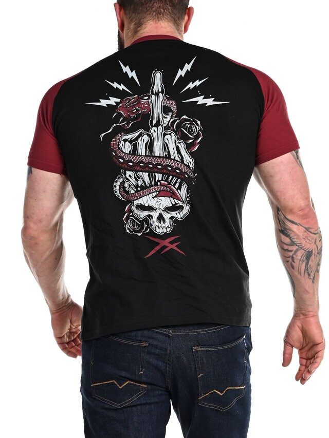 Hyraw Snake F*** T-shirt - Svart/Röd