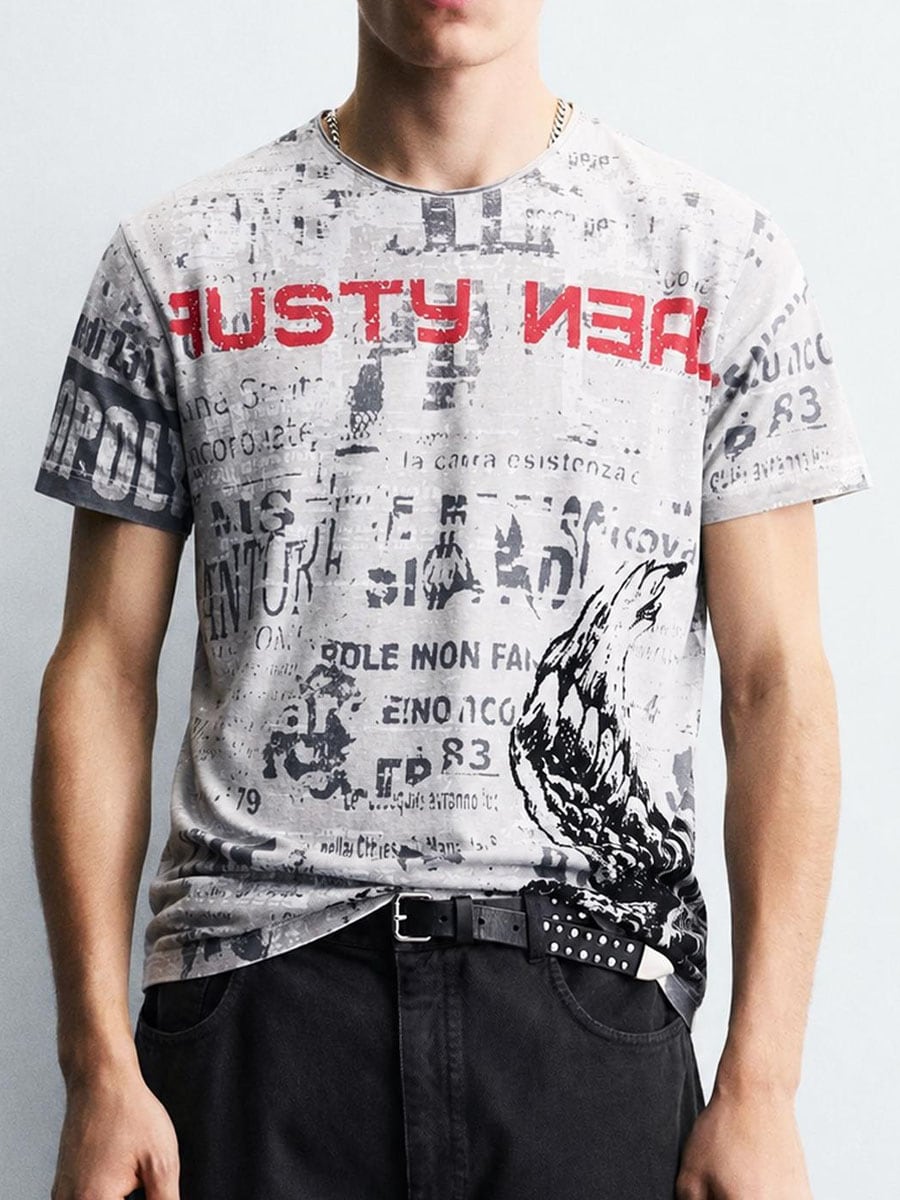 Eagle Script T-shirt - Washed Black 2.jpg