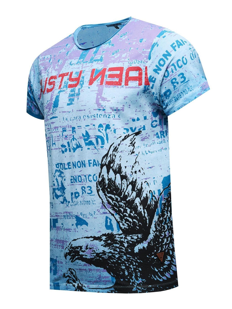 Eagle Script T-shirt petrol 3.jpg