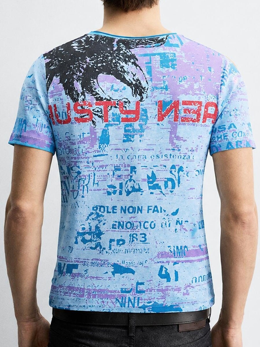Eagle Script T-shirt petrol 4.jpg