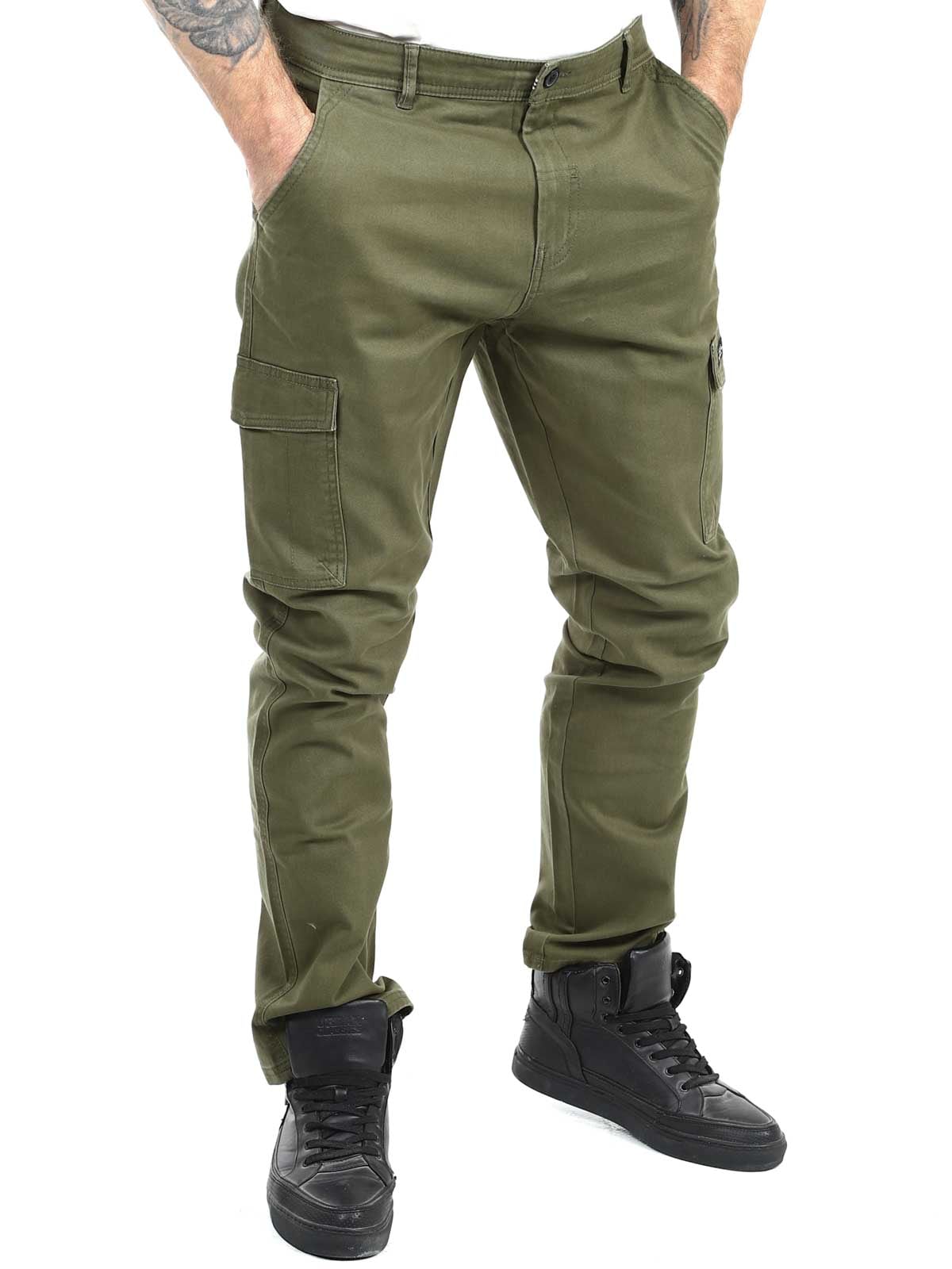 Ednan Blend Cargo Byxor - green_2.jpg