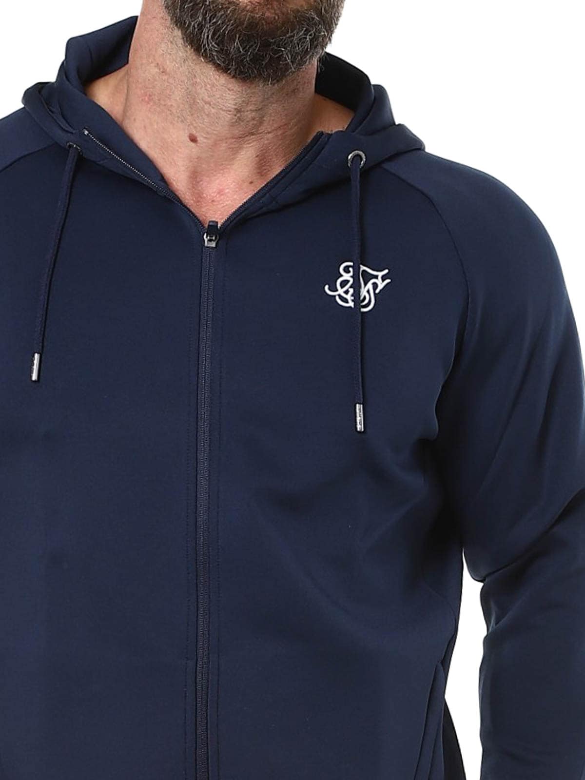 Essentials Full Zip SikSilk Hoodie Blue Lars_4.jpg