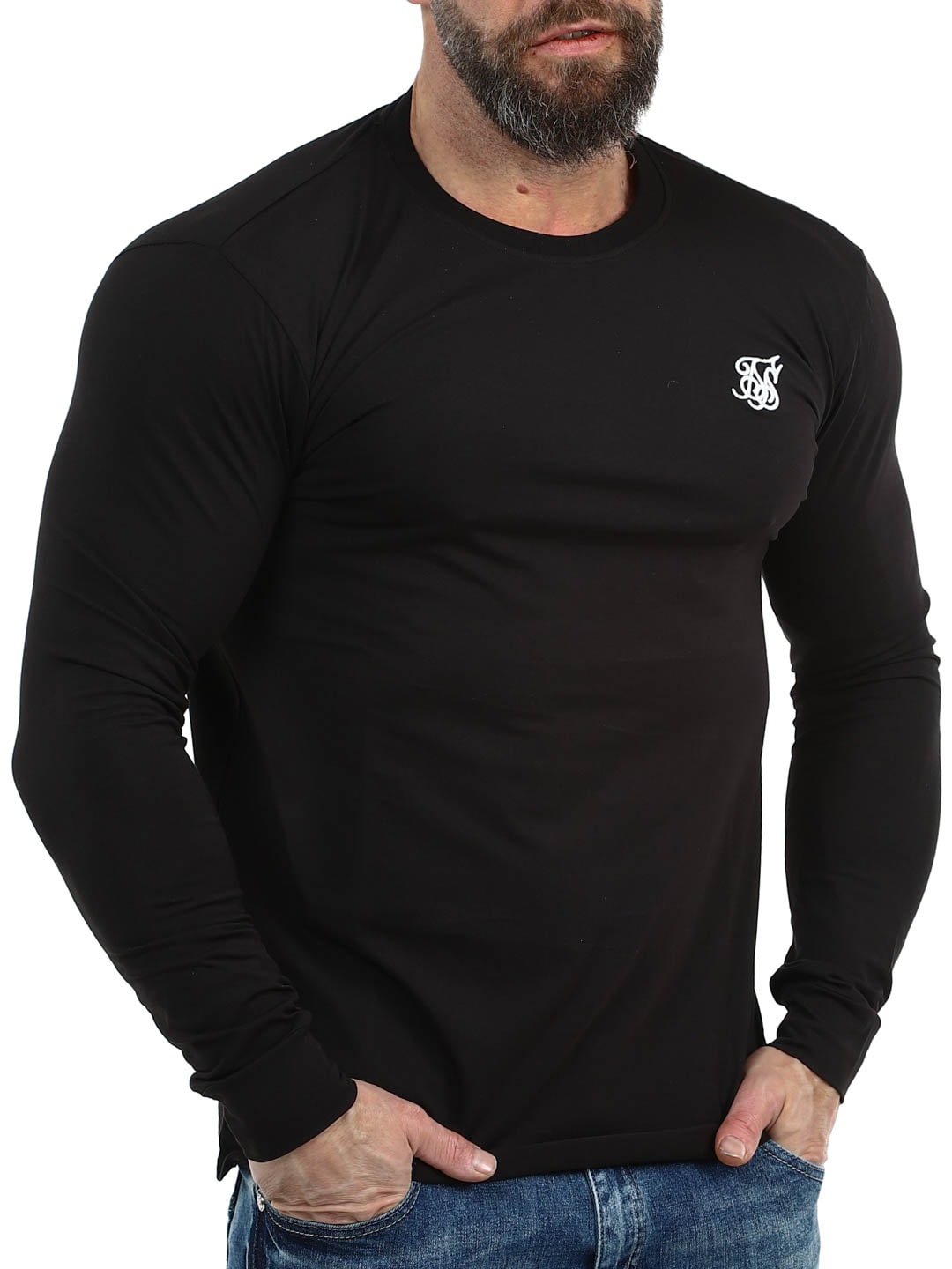 Essentials SikSilk Longsleeve BLACK_2.jpg