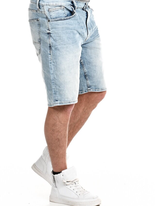 Eamon Blend Shorts  - Ljusblå