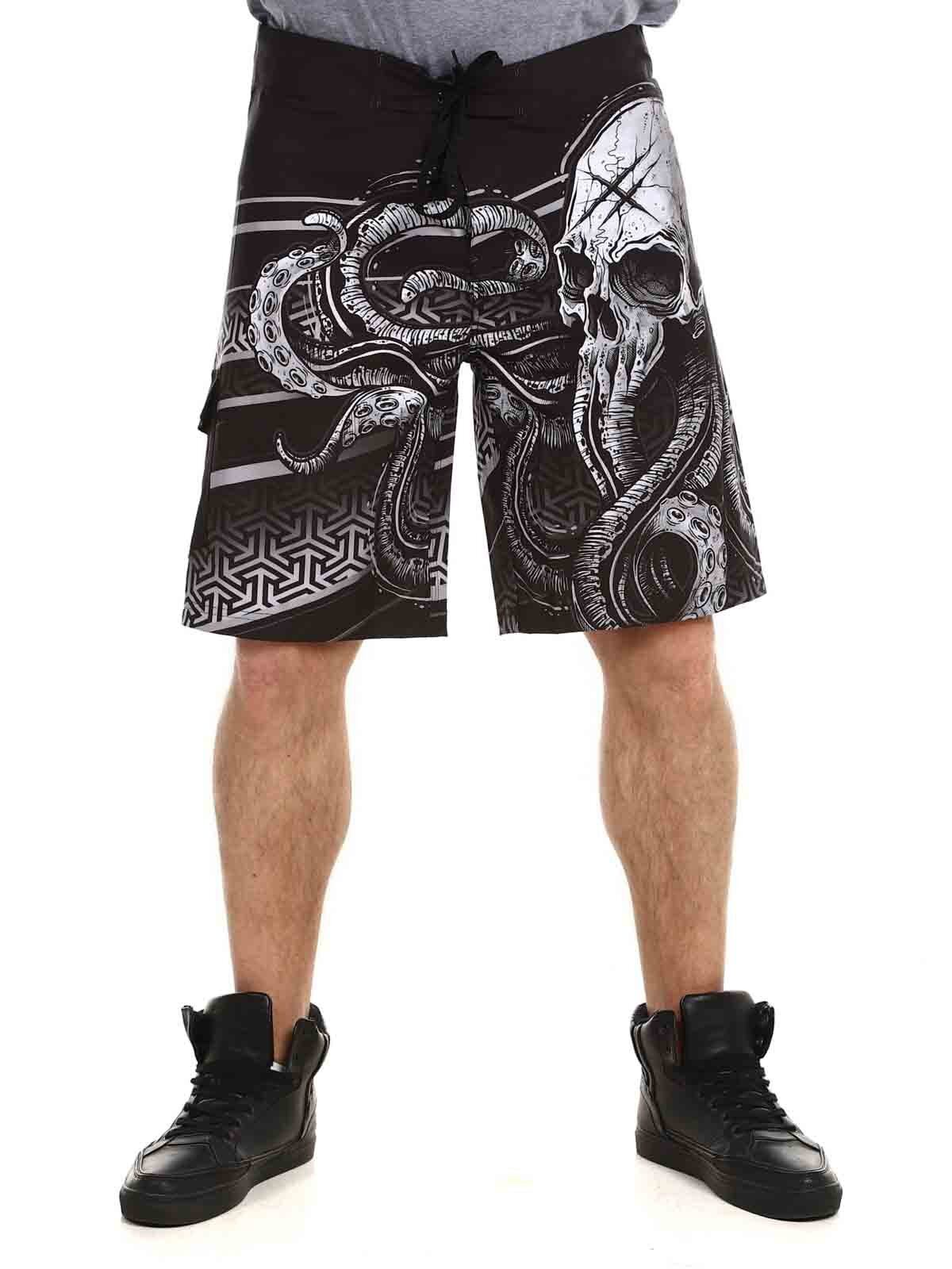 Hyraw Kraken Badshorts - Svart