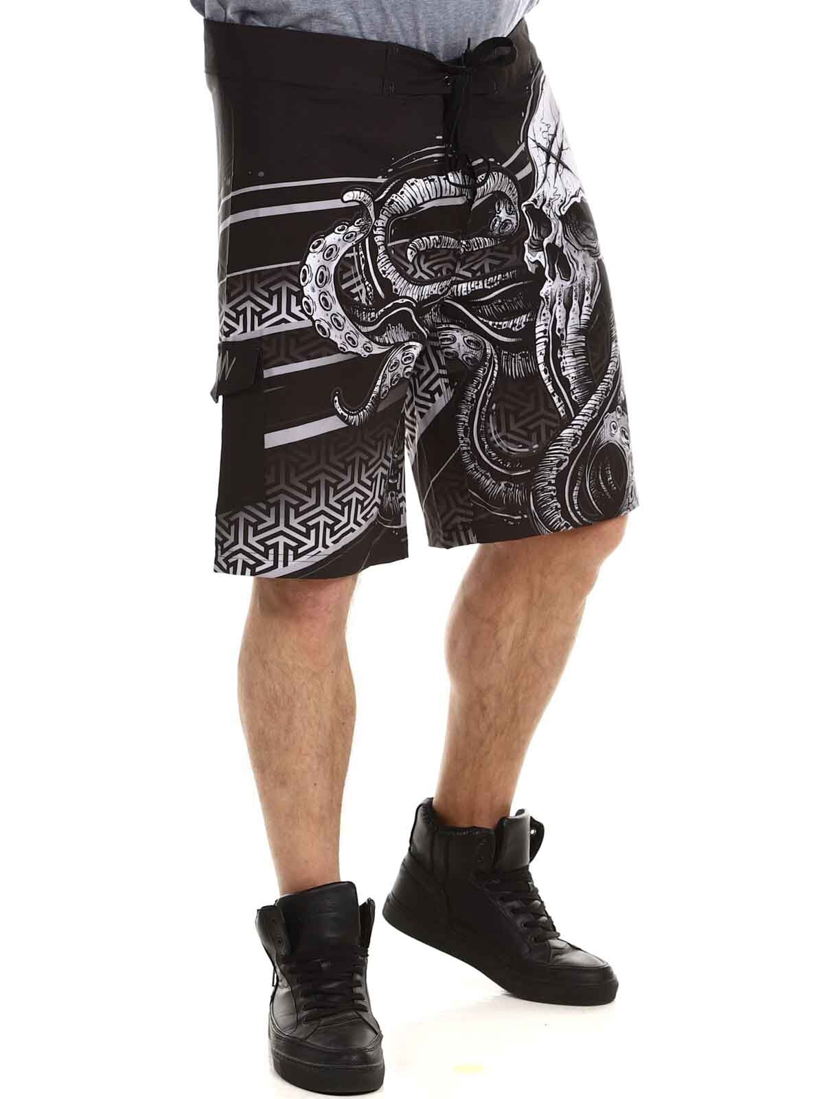 Hyraw Kraken Badshorts - Svart