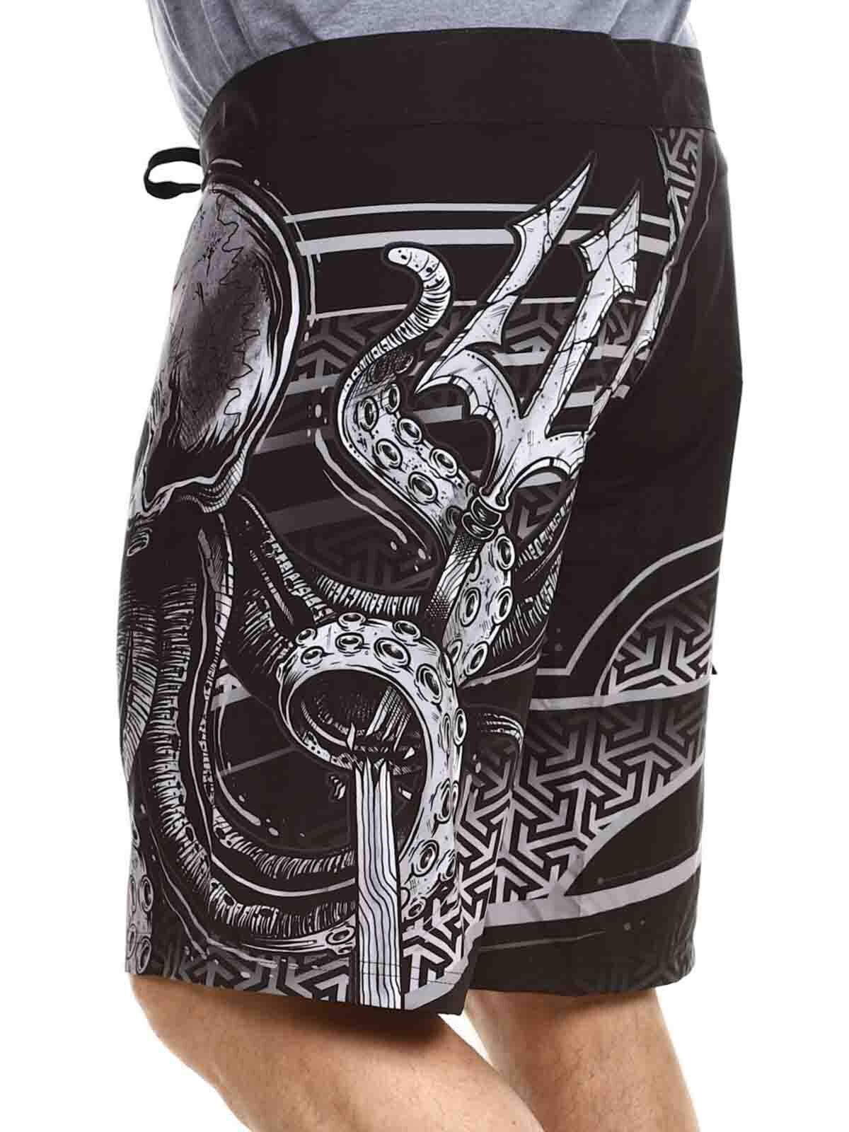 Hyraw Kraken Badshorts - Svart