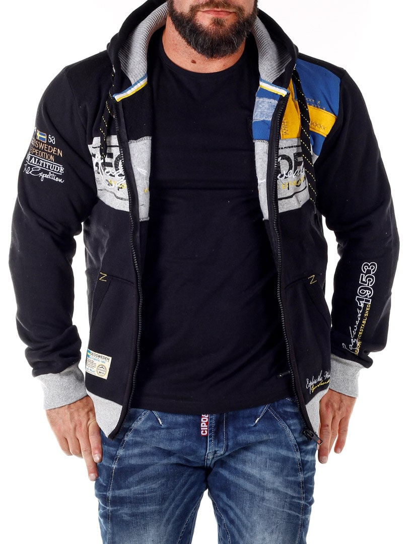 Geo Sweden Hoodie - Svart